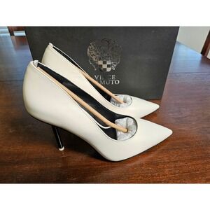Vince Camuto VC-Kamello Pumps Women 7.5 Cream Stiletto Heels